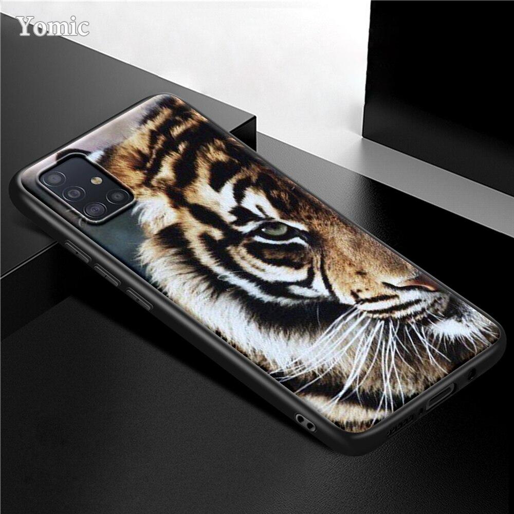 Чехол King Tiger Lion для Samsung Galaxy S21 Ultra A51 A71 A52 A72 5G S20 FE A50 A70 A41 A31 A30 A21s, черный чехол из ТПУ