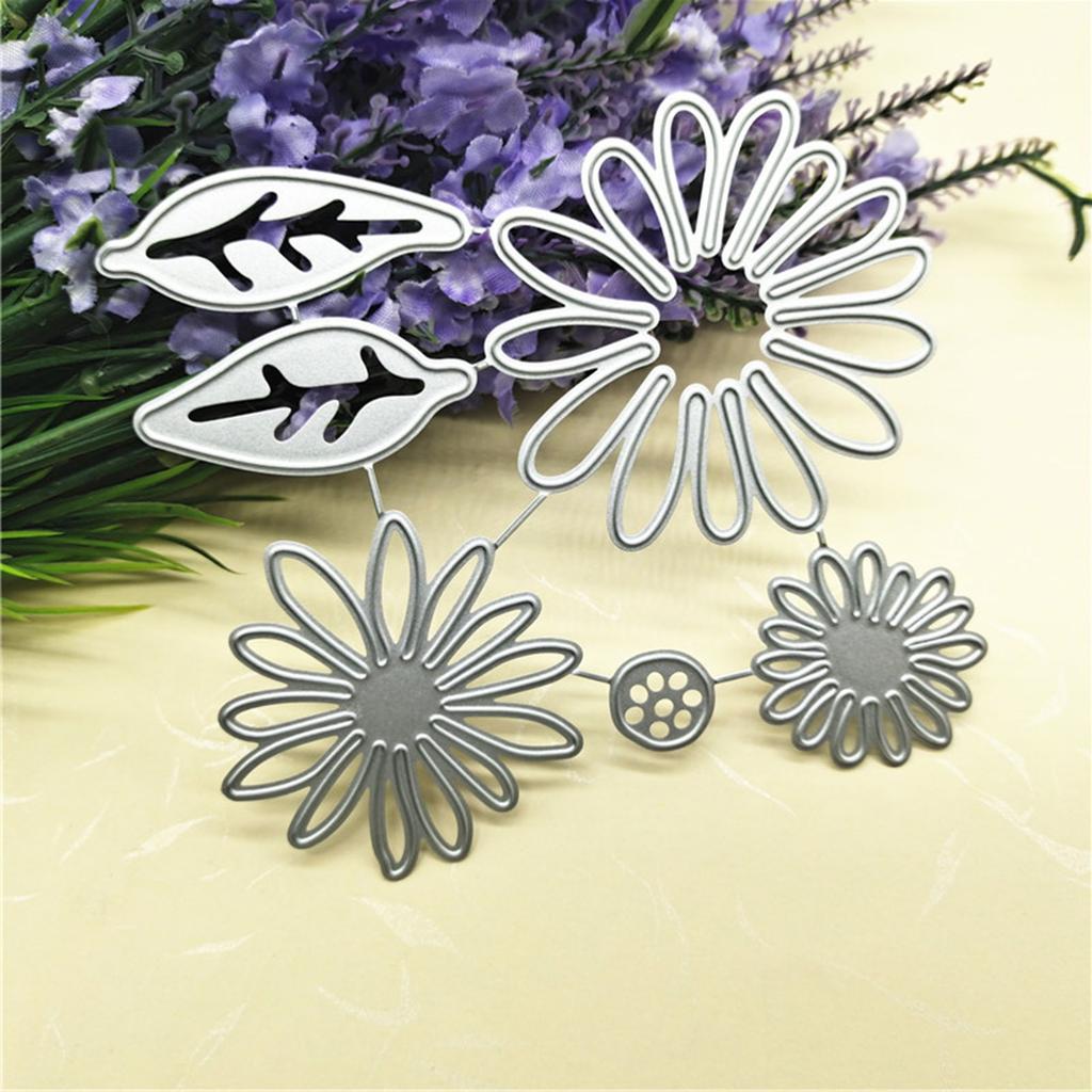 Flower and Leaves Cutting Dies Embossing Die Cuts Templates for Card Making Scrapbooking DIY Papercraft Album Crafts