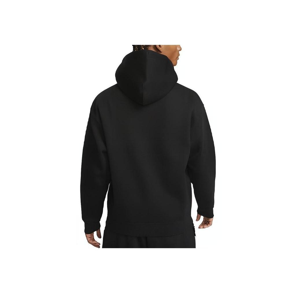 Nike Solo Swoosh Свободная куртка с капюшоном и простым логотипом Мужские куртки черные DR0403-010