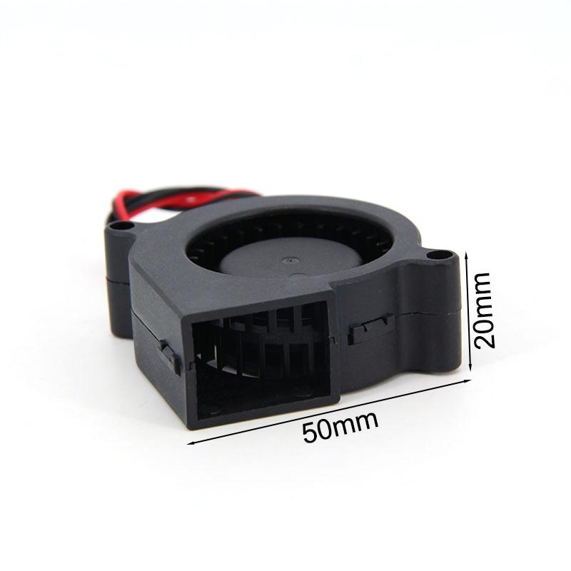 DC 5V 12V 24V 5020 5cmx2cm Бесщеточный охлаждающий турбонагнетатель Вентилятор подшипник скольжения Детали 3D-принтера Проектор Турбина 50 мм