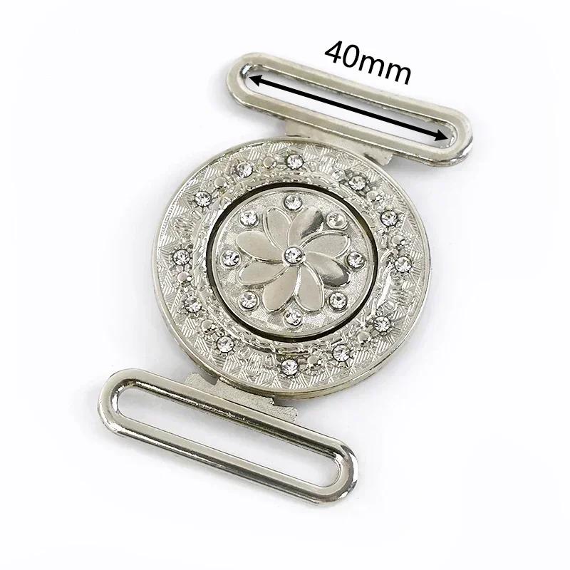 Meetee 1/2/4/5 шт. 30-60 мм Металлическая пряжка для ремня на талию Ленточная лента Регулируемая застежка Пальто Пуховик Ремни Декор Крючки Пряжки Аксессуары