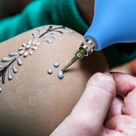 59/62/102 шт. гончарные инструменты с выдвижным трейлером, бутылка в ассортименте, сменная игла с тонким наконечником, разъем для воронки для наполнения, прецизионный аппликатор для глазури