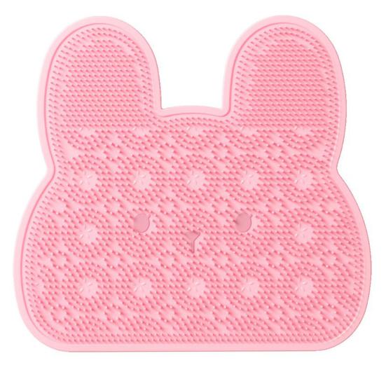 Коврик для ванной в форме кролика Мягкий массажный коврик для ванны с противоскользящими присосками Легкий в уходе Коврик для безопасности в ванной