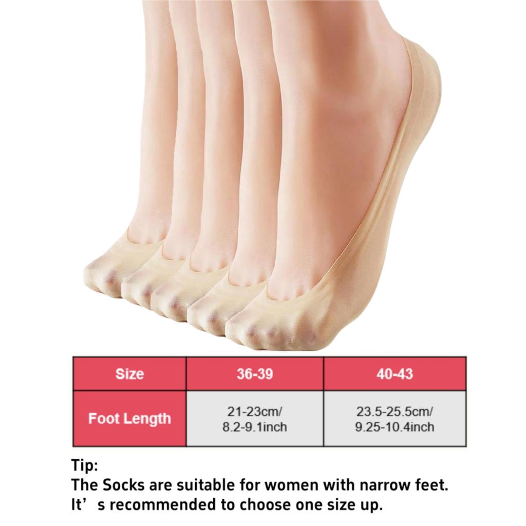 Женские носки-невидимки, нейлоновые ультра-короткие нескользящие тонкие носки-подкладки, невидимые скрытые носки для обуви на плоской подошве