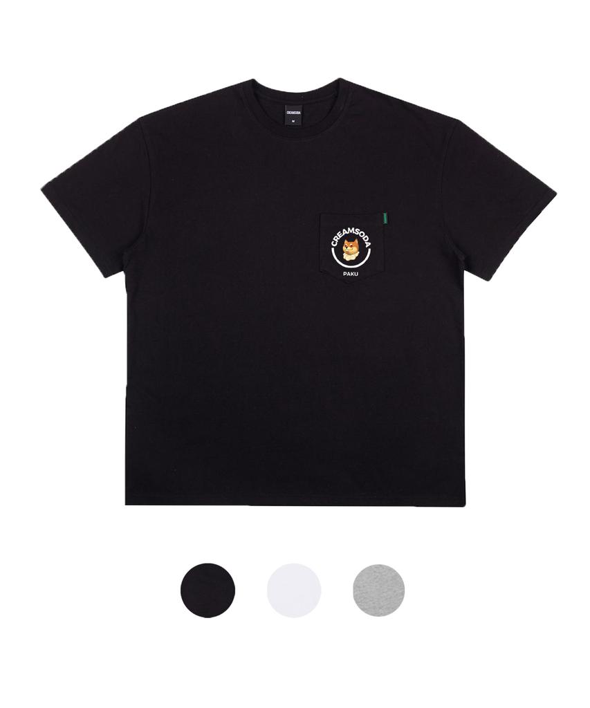 CREAM SODA LAB Parku Circle Logo Pocket Short Sleeve T-Shirt