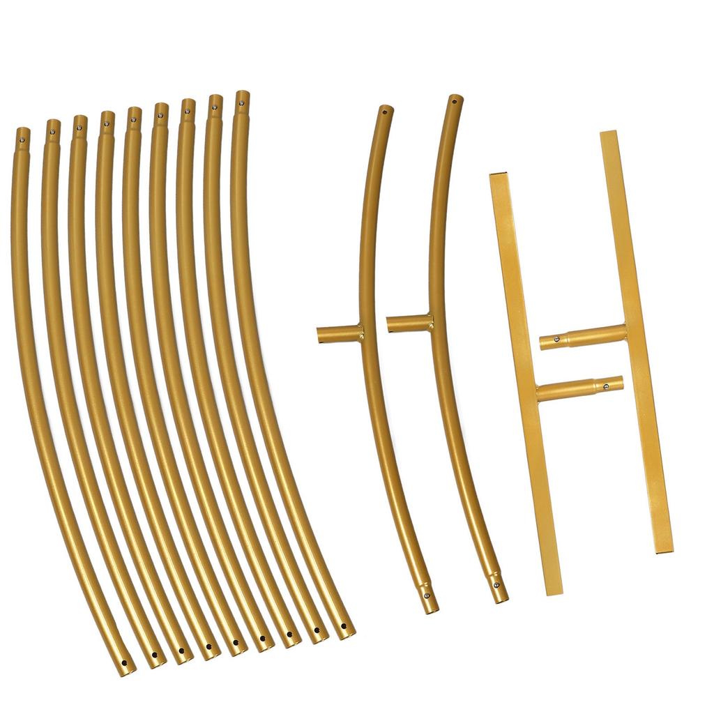 Round Balloon Arch Kit Decoration Gold Backdrop Stand for Wedding Birthday Party Graduation