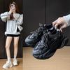 Ins New Dad Shoes Women 2025 Spring Student Sports Running Shoes Casual Shoes Platform Height Increase FB7706
