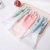 Transparent White Waterproof Non-Slip Thin Rubber Cleaning Gloves for Dishwashing and Laundry
