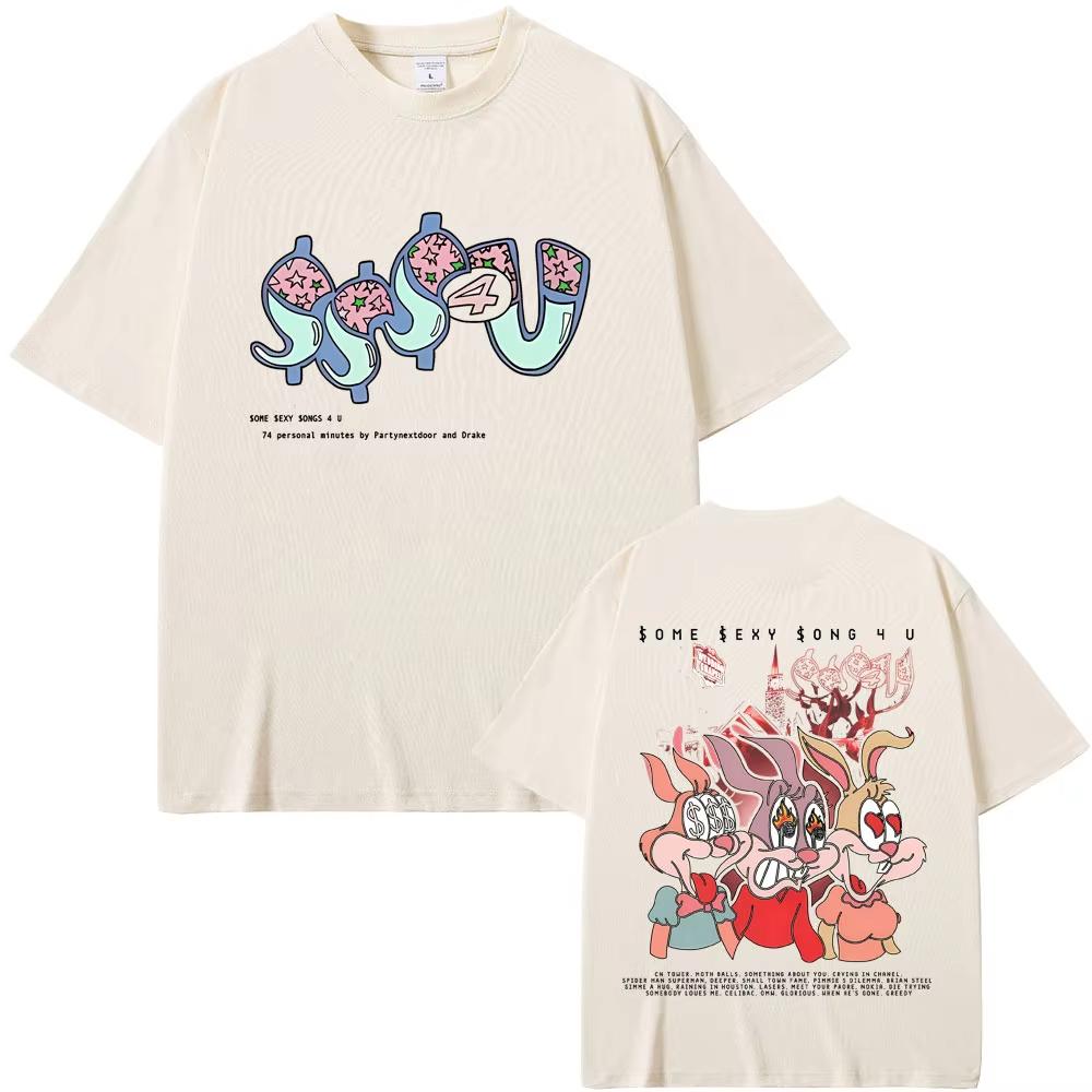 Limited Rapper PARTYNEXTDOOR & Drake Some Sexy Songs 4 U SSS4U 2025 Merch T-shirt Men's Women Fashion Hip Hop Oversized T Shirts