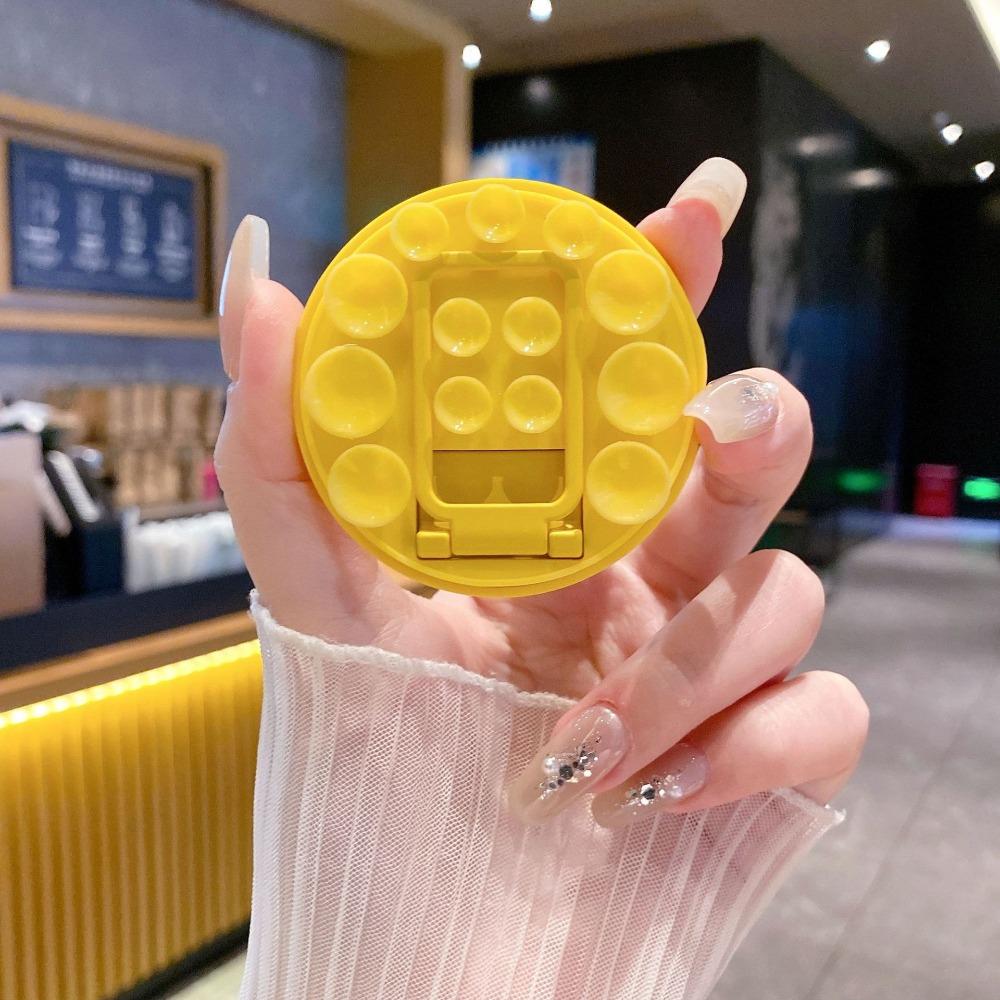 Round Suction Cup Phone Holder Silicone Phone Mount Suction Pad Phone Stand Smartphone Accessory
