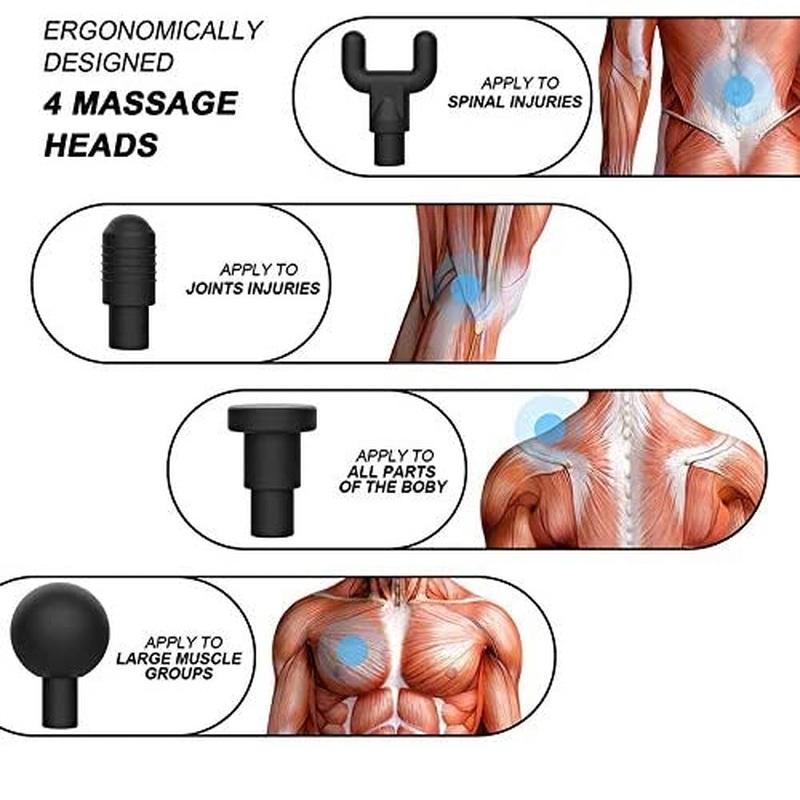 Мини-электрический вибрационный массажный пистолет, портативное оборудование для фитнеса, массажер для релаксации мышц, пистолет для фасции