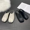 Fashion New Fashion Tabi Ninja Flats Leather Split Toe Flat Shoes Woman Cozy Loafers Female Casual Low Heels Ladies Muller Shoes