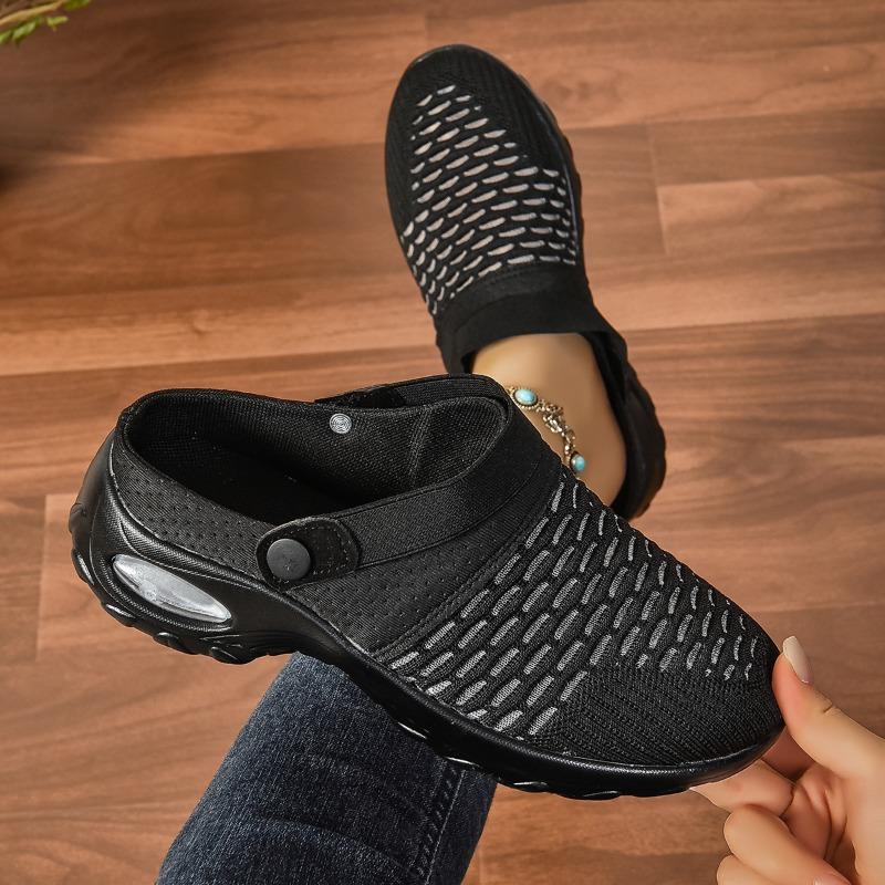 Женские туфли с большой сеткой, сандалии, женские полупрозрачные, для мам, дышащие, легкие, на воздушной подушке