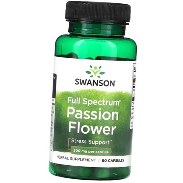 Пассифлора Экстракт, Full Spectrum Passion Flower 500, Swanson 60капс (71280157)