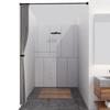 Imitation Linen Foldable Shower Curtain