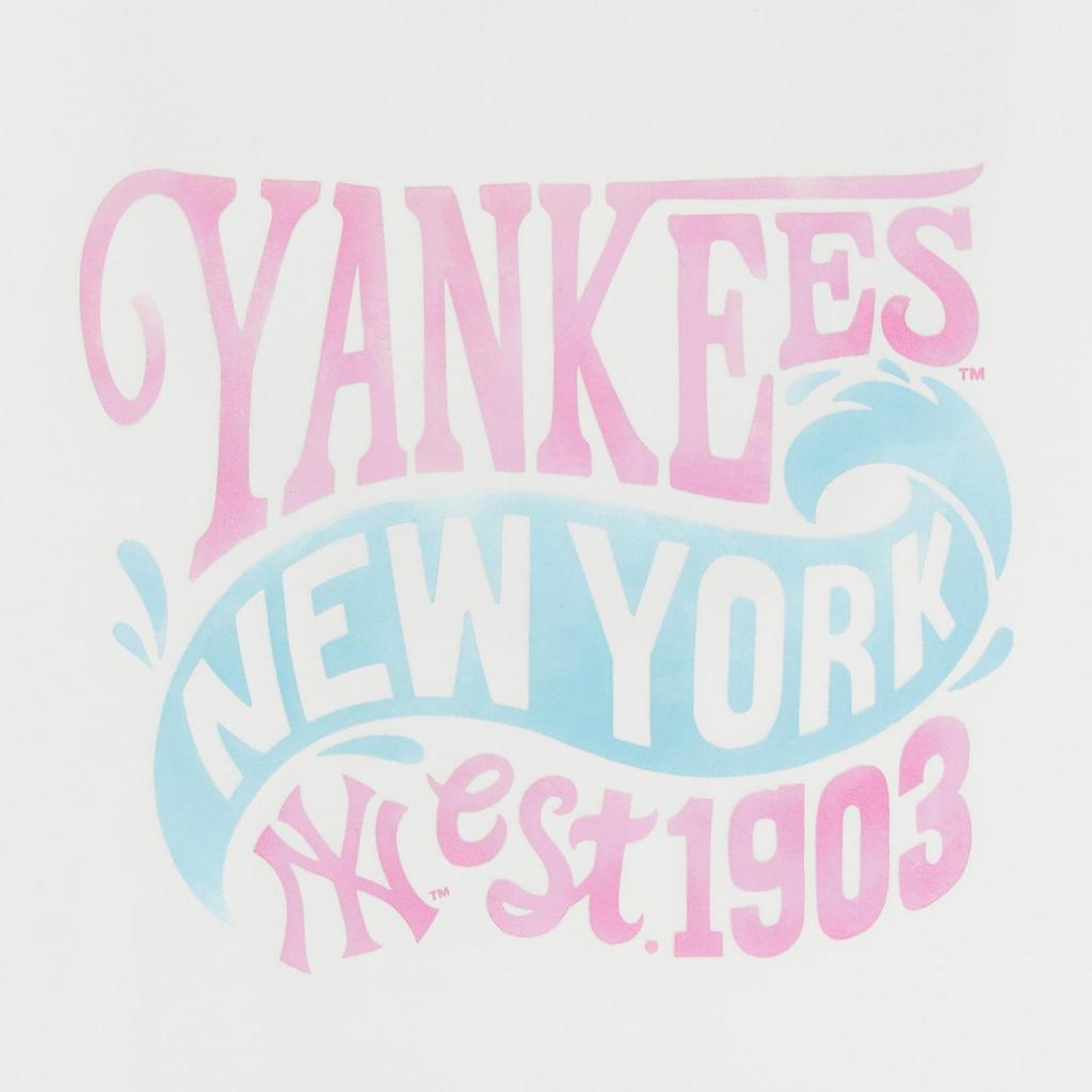 Новая женская футболка MLB New York Yankees Белая 3FTSX0253-50WHS
