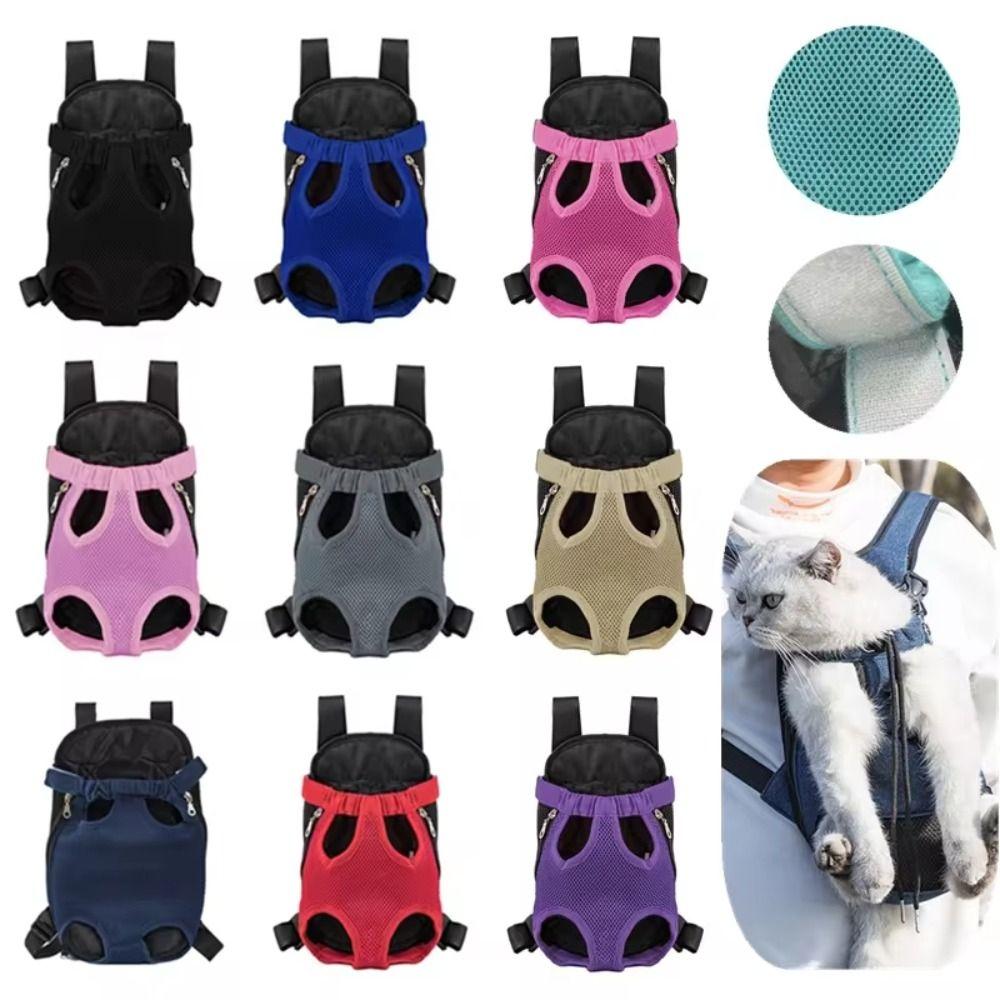 Double Shoulder Pet Backpack Breathable Dog Carrier Backpack for Small Dog Cat Outdoor Accessories