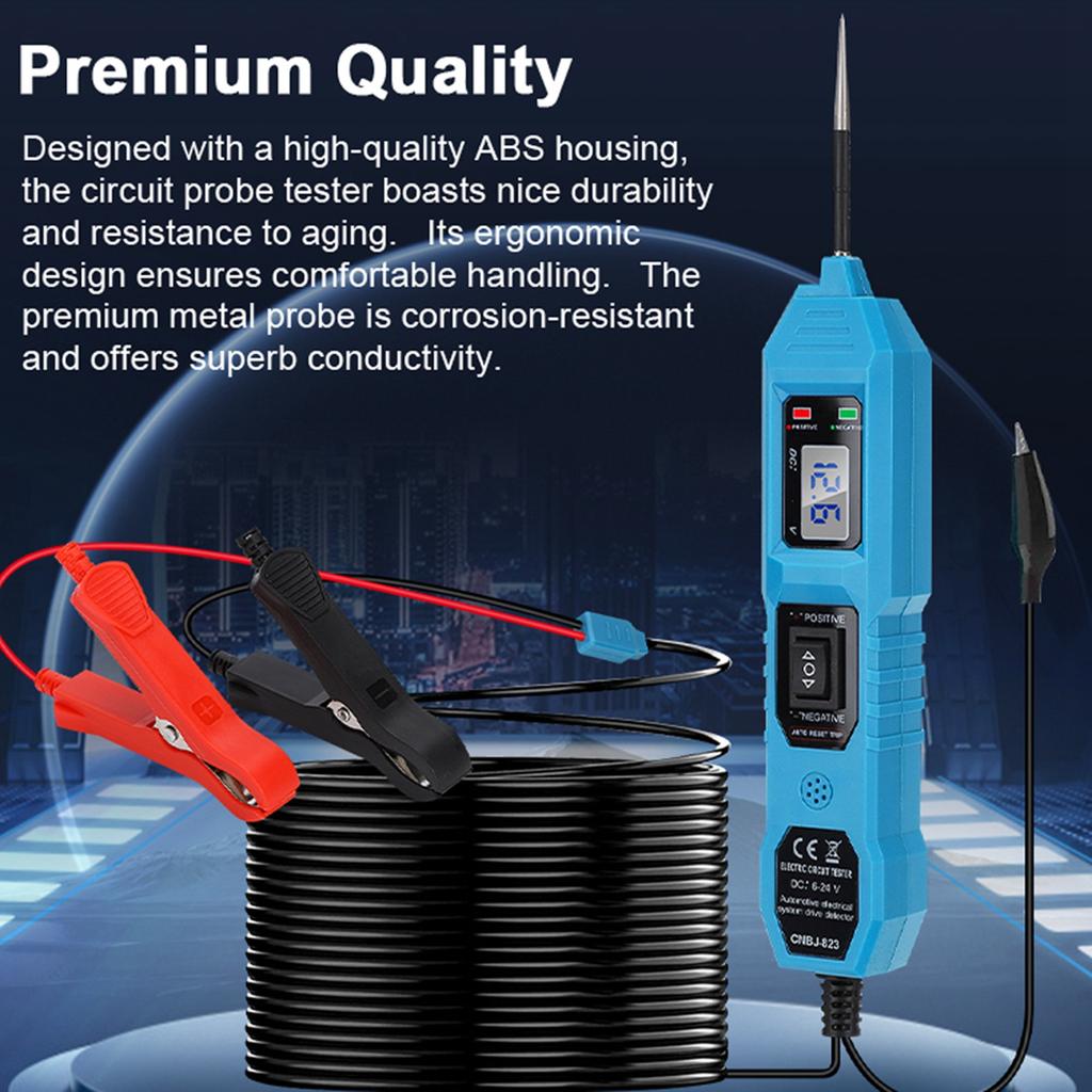 Car Circuit Tester Automotive Multifunction Drive Circuit Probe Tester Electrical System Diagnostic Tool Blue