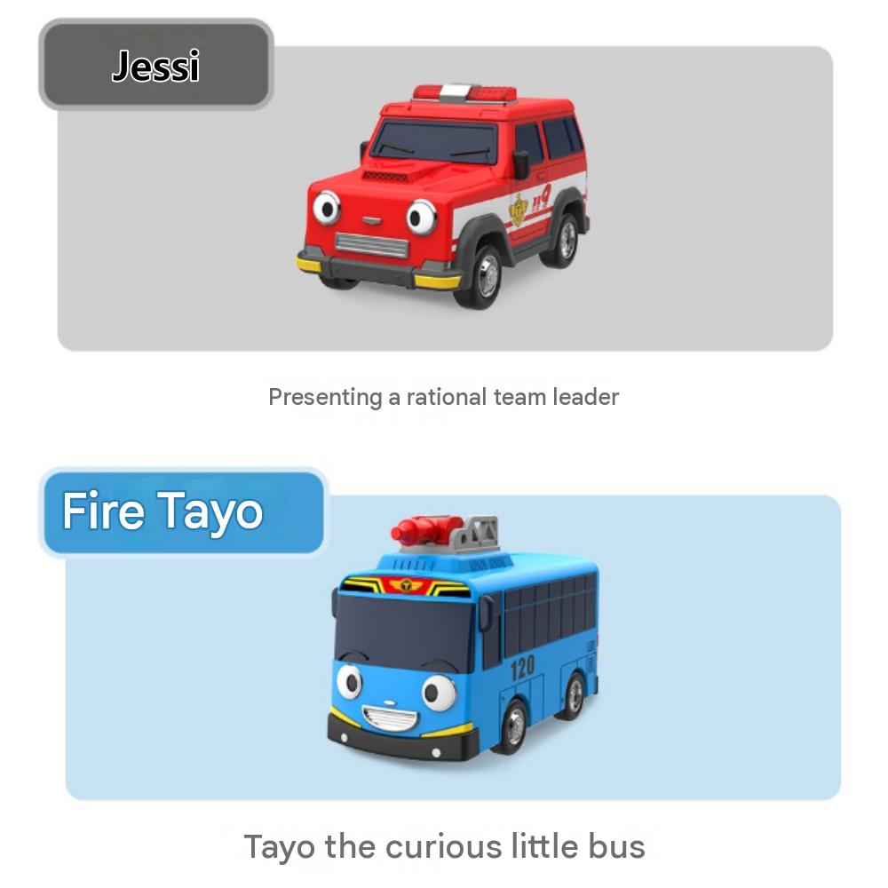 Tayo Special Little Bus Friends Mini Car Set 9 (4 Cars : Jessi+Tayo+Noah+Tanker)