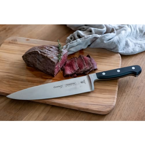 Tramontina Century Knife Set of 6, with Knife Stand, Forged Molybdenum-Toughened Stainless Steel, NSF Certified, Dishwasher Safe, Made In Brazil, Prod