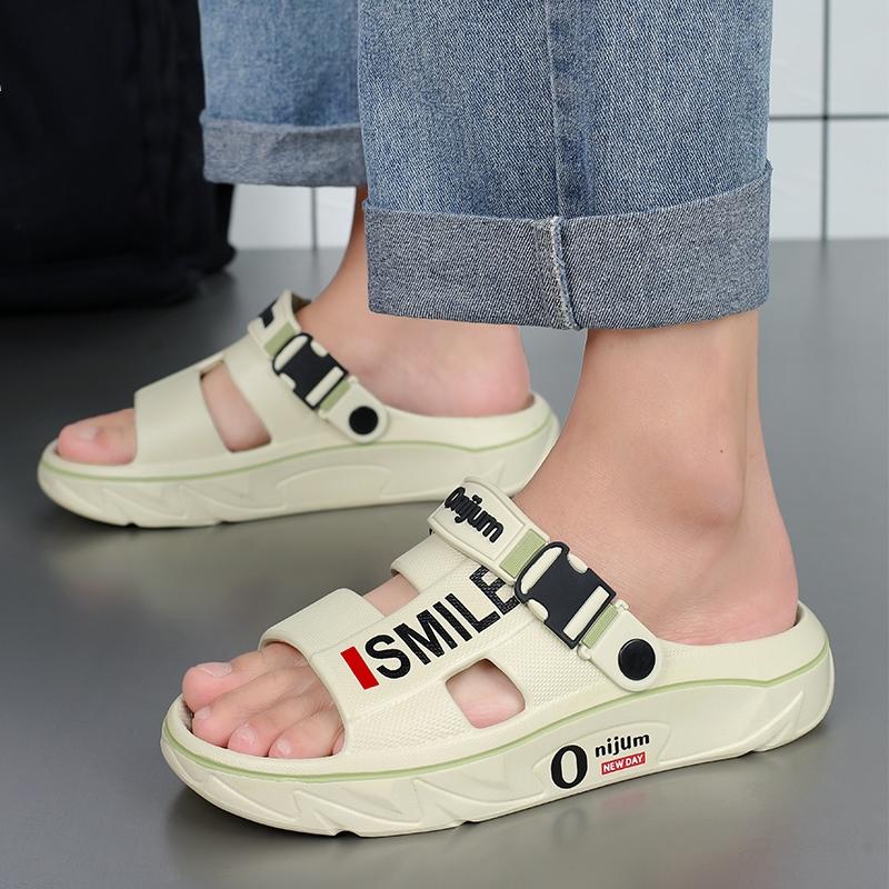 2025 Новые мужские массажные тапочки для дома и улицы, сандалии, пляжные, удобные, мягкие, сандалии, повседневная обувь для мужчин и женщин, домашние тапочки