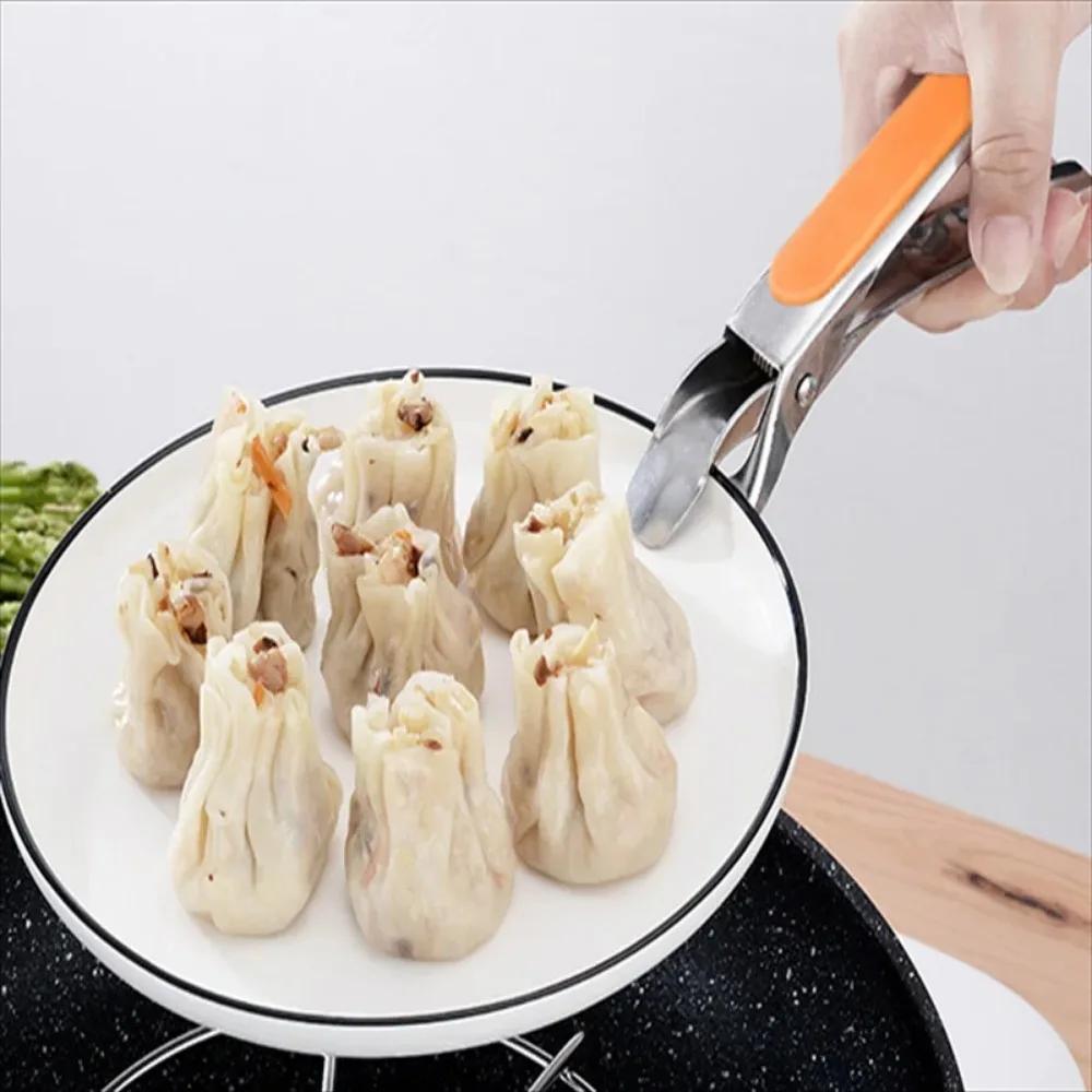 Kitchen Anti Scald Plate Bowl Dish Pot Holder Holder Stainless Steel Clamp Anti-hot Clip Lifter Kitchen Oven Accessories Tool
