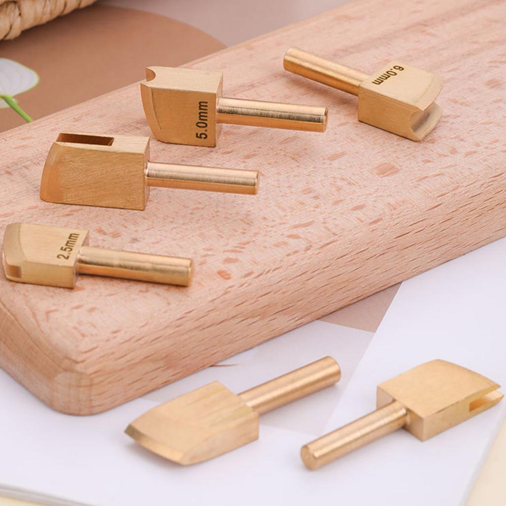 Metal Leather Edging Creaser Tool 1mm To 7mm Option Leather Craft Creasing Tool for Leather Stitching Line Pressing