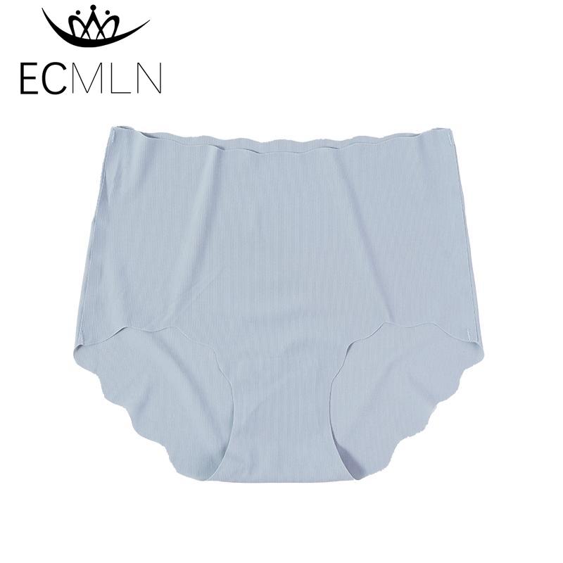 Women's Plus Size Ice Silk Seamless Briefs Underwear High Waist Panties for Women