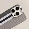 Пластиковый матовый бампер с текстурой углеродного волокна для iPhone 17 Air 16 15 14 13 12 Plus Pro Max, тонкая ударопрочная жесткая задняя крышка