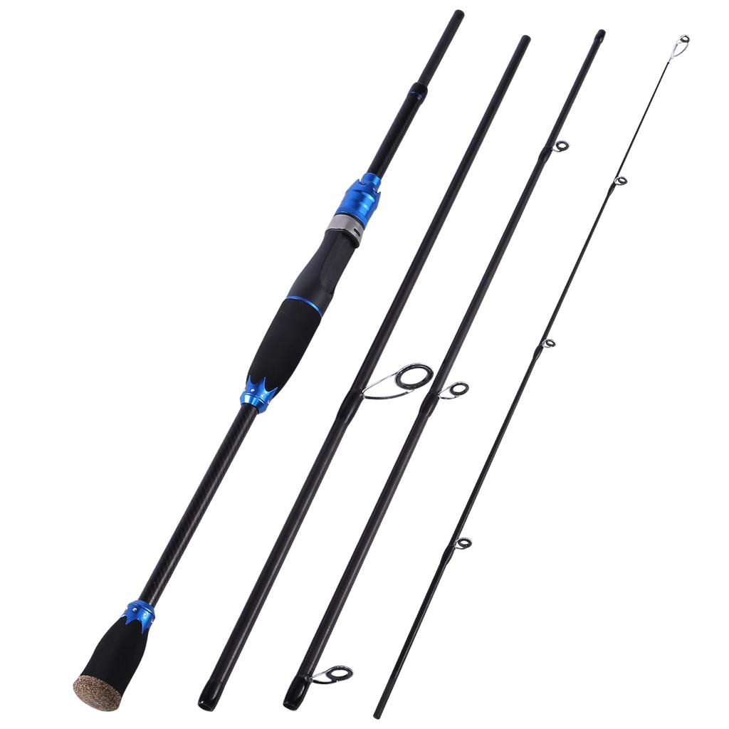 Удочки 1,8 м 2,1 м, спиннинговая удочка, портативные дорожные удочки для пресной воды, соленой воды