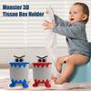 Держатель для туалетной бумаги, бумажная стойка, мультяшная форма, универсальный, простой в установке, для ванной комнаты, свободно стоящий, настольный держатель для салфеток