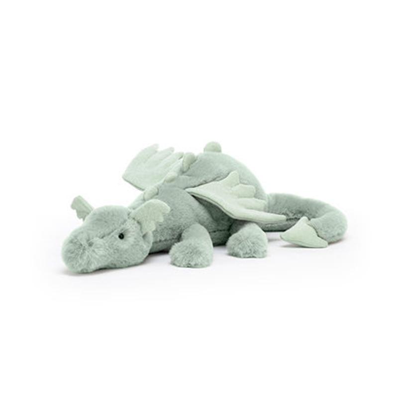 JELLYCAT Мифические животные Зеленый дракон Успокаивающая кукла Плюшевая кукла 8 см Высота