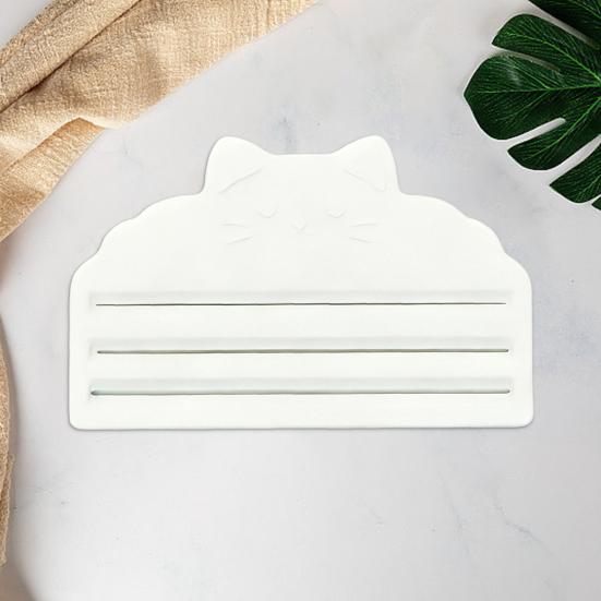 Выдавливатель для кошачьего корма 3 слота Скребок для палочек-лакомств для кошек Напечатанный на 3D-принтере Инструмент для кормления кошачьими снеками-полосками для пюре и жидких лакомств