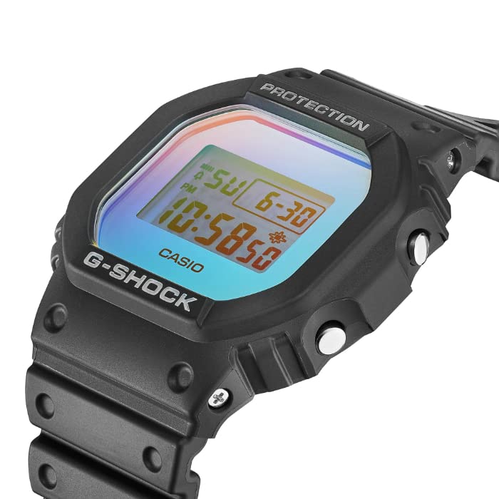 ORIGIN Limited Model Iridescent Color Casio CASIO Digital Watch Black Rainbow Reimported Overseas Model G-SHOCK G-Shock DW-5600SR-1 [Item]