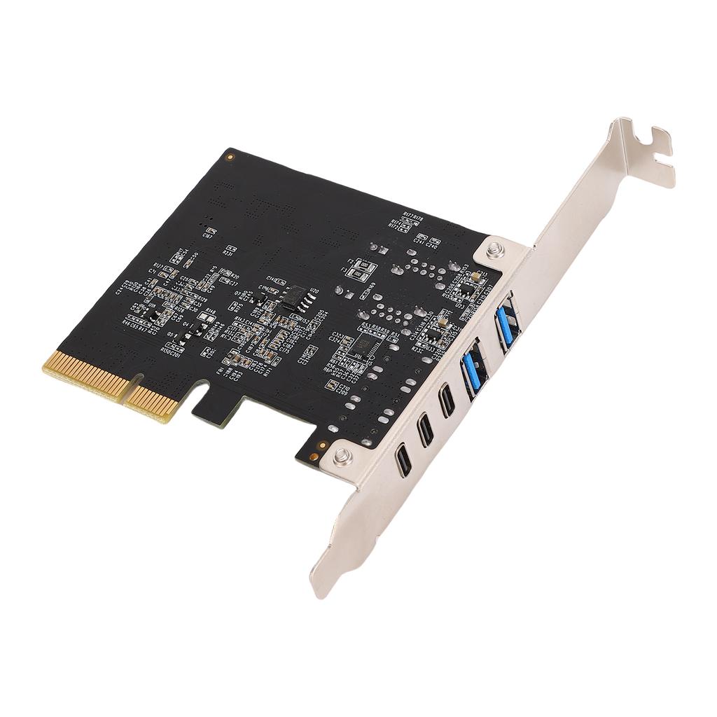 5 Ports PCIE USB 3.0 Card 10Gbps PCI Express to USB3.0 Type C Expansion Card for Desktop PC