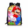 Double Super Mario Shoulder School Bag With Durable Material Pattern Playful
