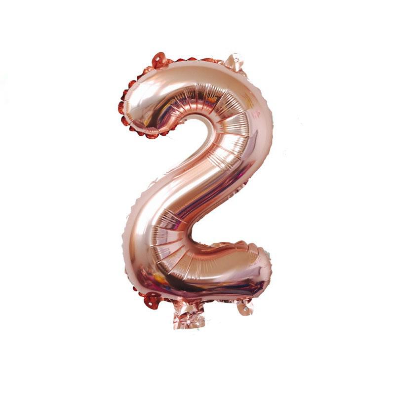 32-Inch US Number Birthday Party Balloons - Individual Aluminum Film