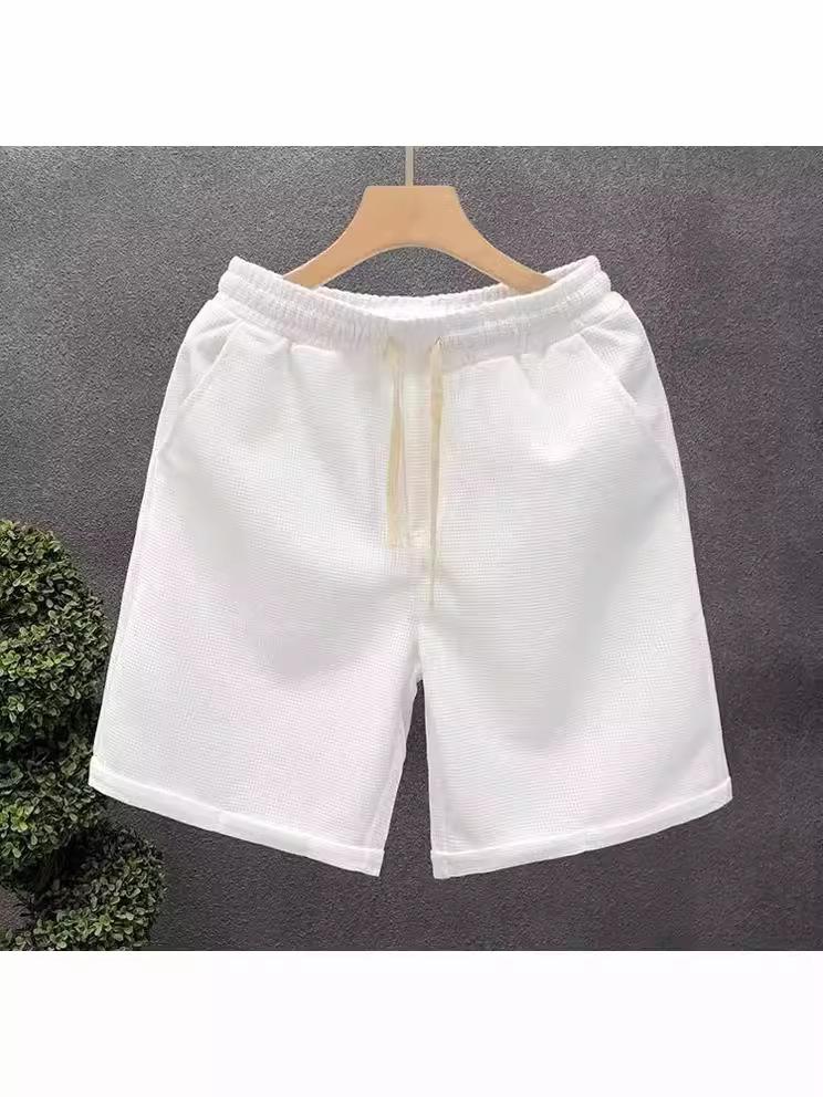 Мужские однотонные повседневные летние шорты до колена 2024 - Новая универсальная спортивная одежда