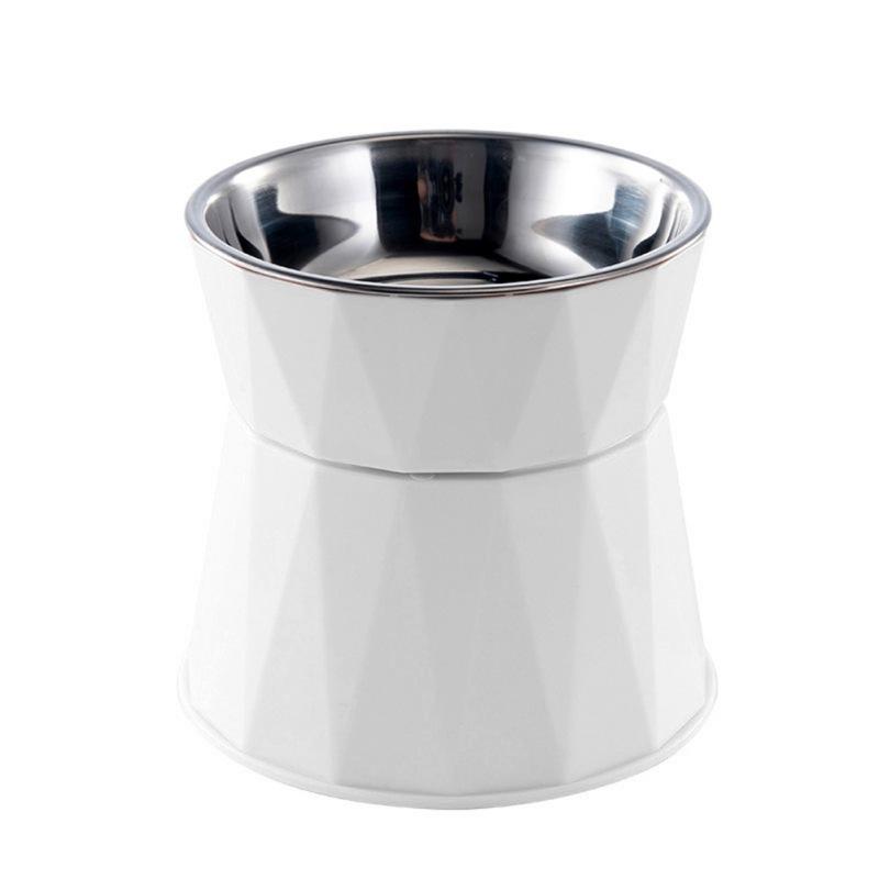 Stainless Steel Kitten Bowl High Foot Dog Bowl Neck Protector Cat Pet Food Water Bowl Pet Feeding Cup Pet Feeder Bowl