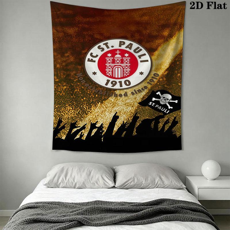 St. Pauli Wall Hanging Printed Fabric Blanket Decorative Tapestries for Bedroom Living Room Home Decor