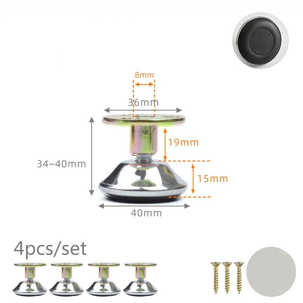 4pcs Screw-in Base Furniture Support Leg Floor Protector Adjustable Feet Leveling Feet Table Chair