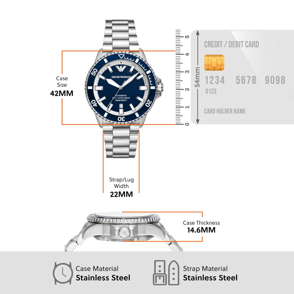 [Emporio Armani] Часы AR60079 мужские серебристые