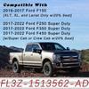 TQPONLY Front Seat Dual Cup Holder Rubber Ert Fitment 2016- Ford F150 F250 F350 F450 F550 Super Duty Truck Accessories