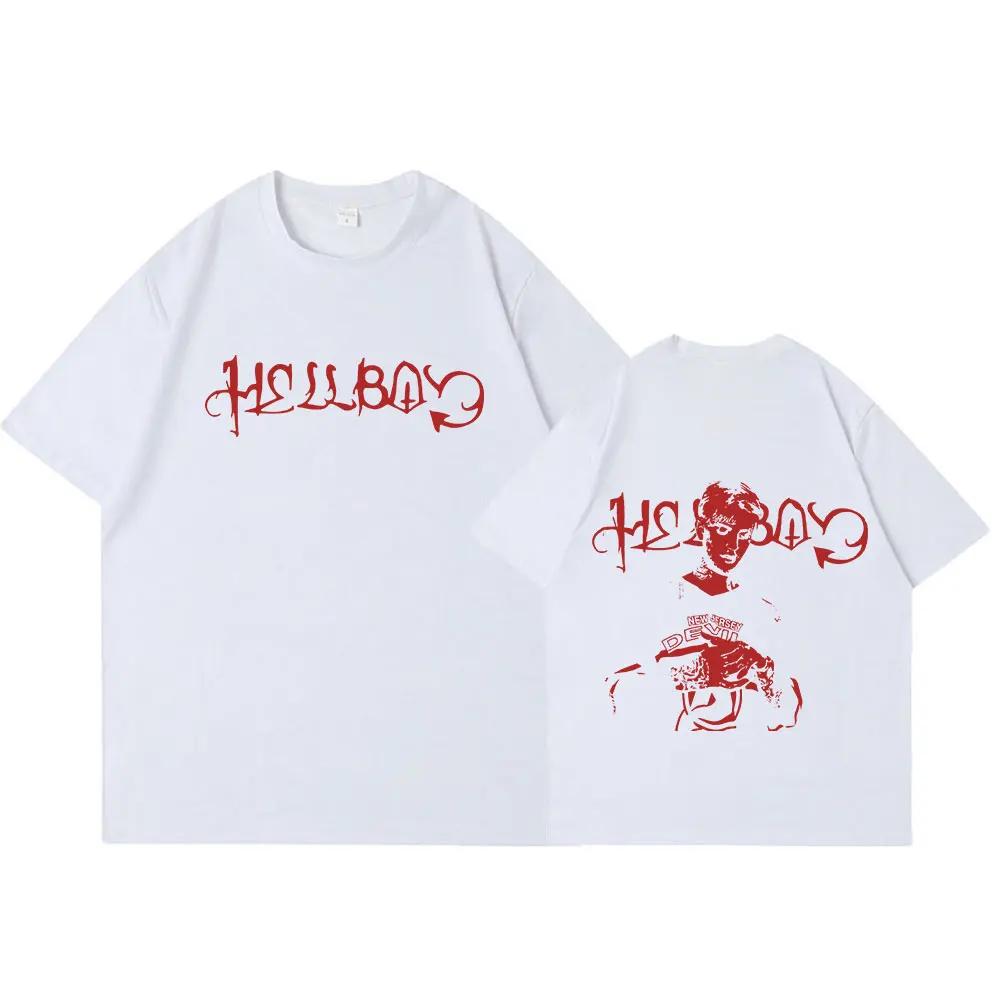 Unisex Rapper Lil Peep Crybaby Hellboy T-shirt Vintage Hip Hop T Shirt Women Clothing Fashion Short Sleeve T-Shirts Tops
