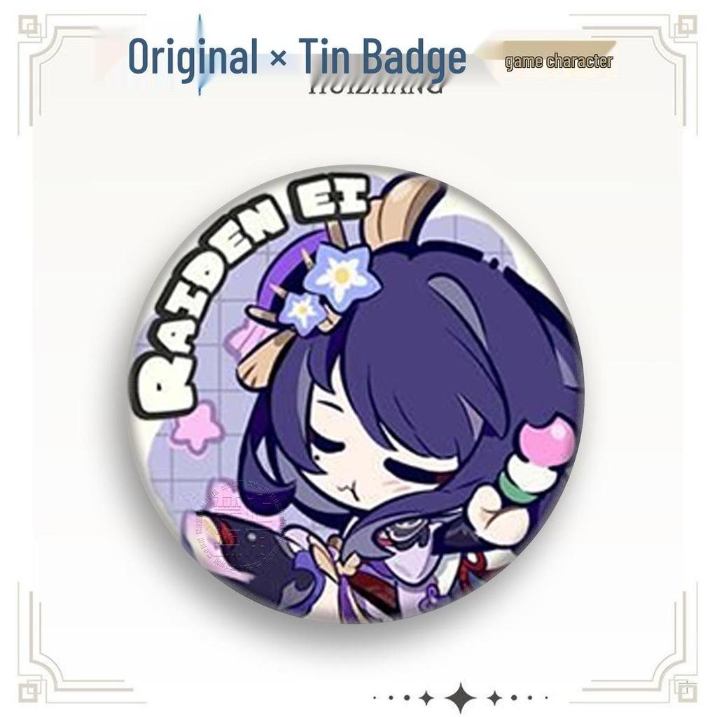 Genshin Impact Character Badge Set: Furina, Nahida, Scaramouche, Neuvillette, Xiao, Hu Tao, Lynette, Lyney.