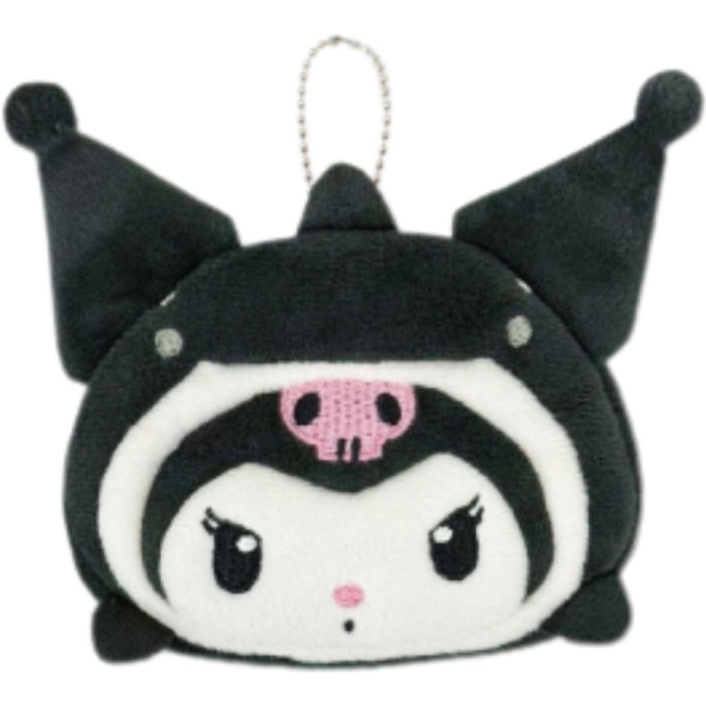 Hatayama Shoji Sanrio Мини-кошелек с вырубкой, Kuromi, Морские существа, Прибл.. В8 x Ш12 x Г3см, 63203234