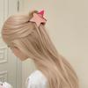 Pink Pentagonal Hair Claw Clip Sweet Cool Hair Crab Summer Headdress  Styling Tool