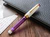 WANCHER SAILOR Original Professional Gear PURPLE RAIN Fountain 21k Gold Pen, (Medium Nib)