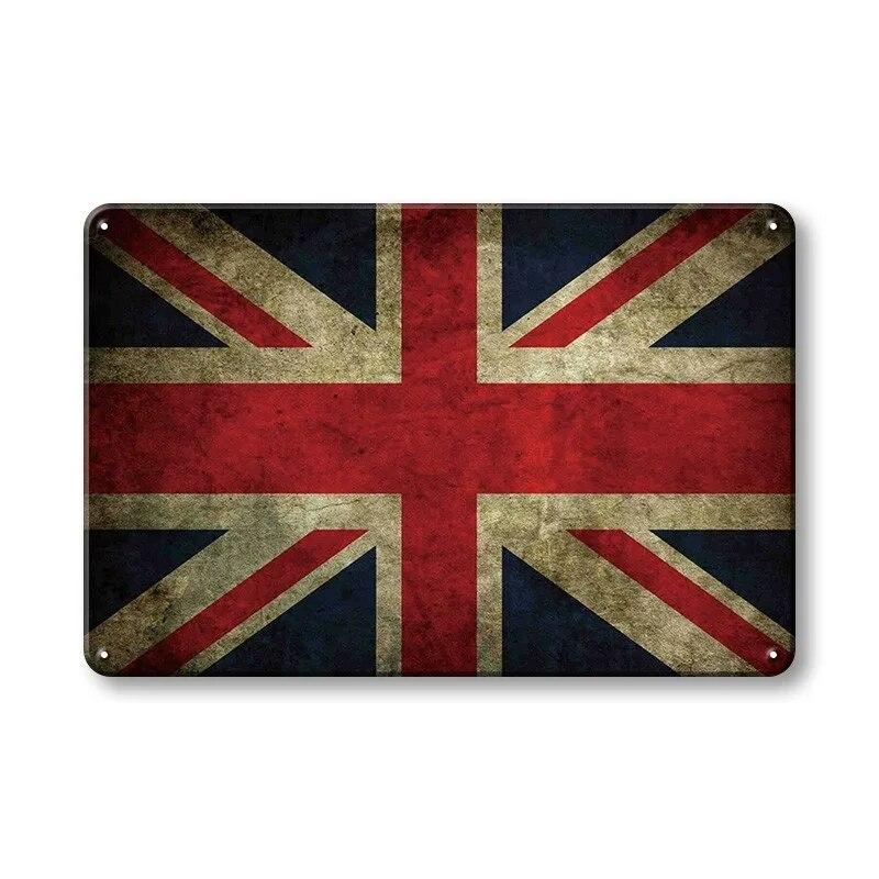 Metal Sign National Flag France Turkey Canada America Wall Decor Tin Sign Country Flag Home Decor Crafts Plaques Metal Poster