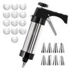 Extruding cookie machine, piping nozzle, meltable bean baking tools, cream piping gun, household baking molds